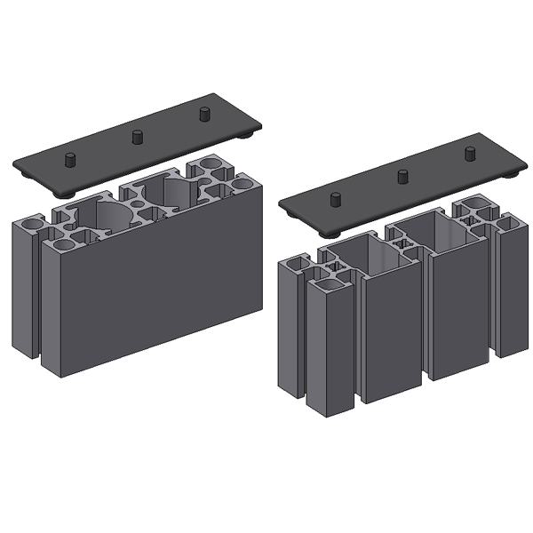45x135 T-Slotted Extrusion End Cap